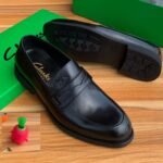 Black Leather Clark Shoe