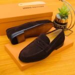 Brown Suede Louis Vuitton Shoe