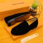 Black Suede Louis Vuitton Shoe