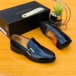 Black Leather Alberto Shoe