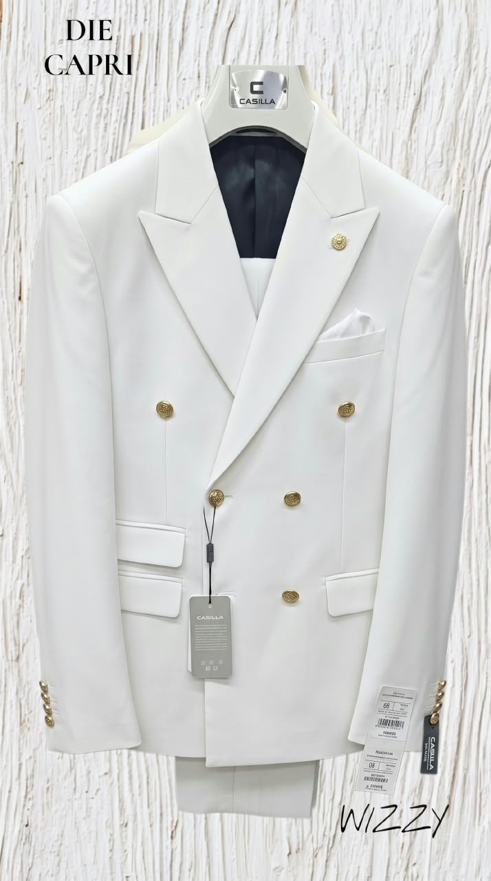 WhatsApp Image 2026-09-16 at 11.08.00 (2) White Executive Suit with Gold Buttons - Image 1