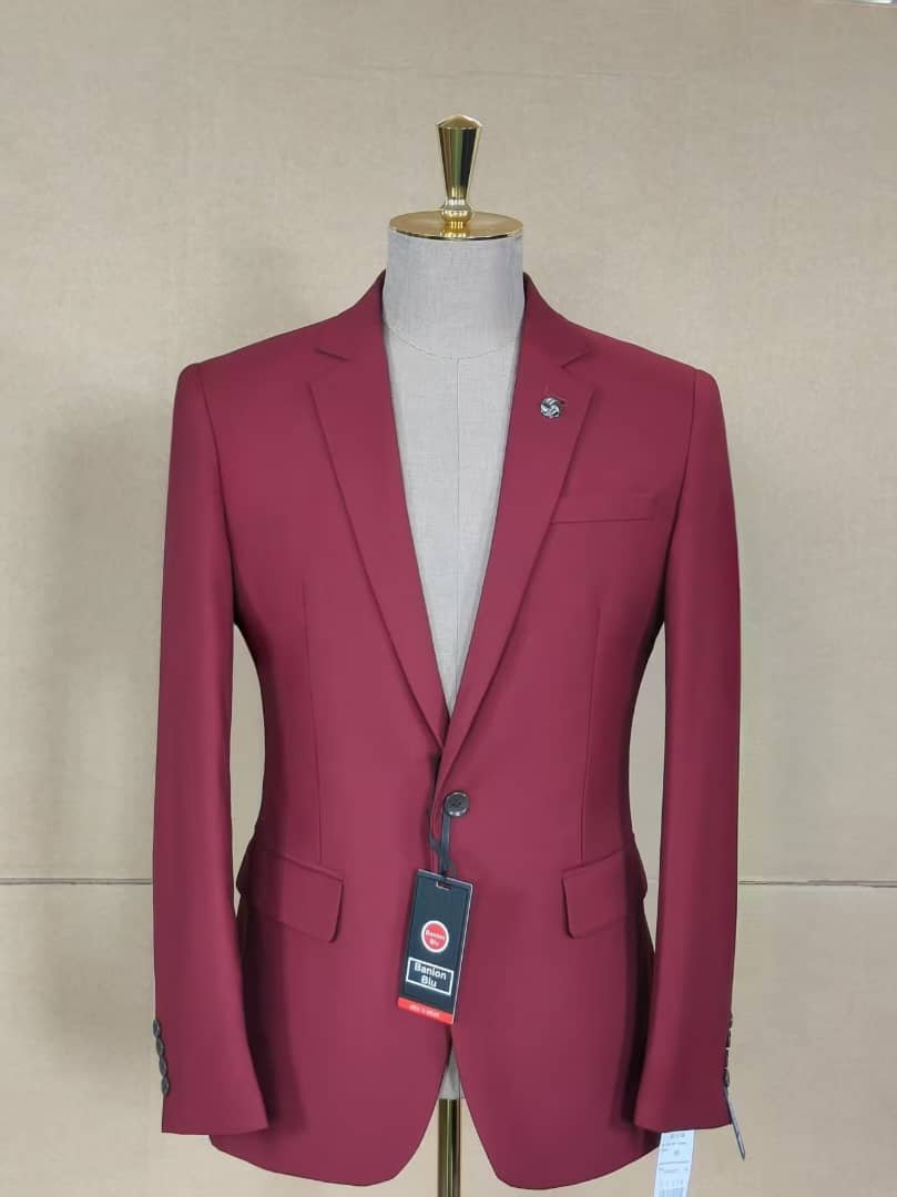 WhatsApp Image 2026-09-16 at 11.08.49 Classic Burgundy Single-Breasted Suit - Image 1